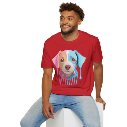 Unisex Dog Shirt Animal Tee Gildan Softstyle 64000 Cotton Tee