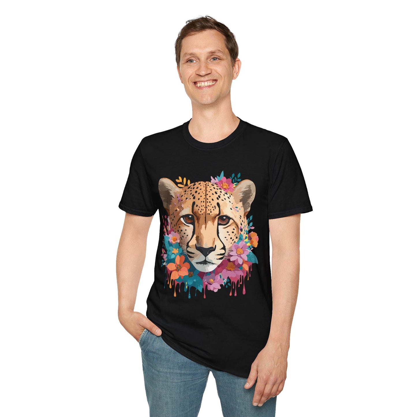 Cheetah Shirt, Shirt with Cheetah, Cheetah Tee, Shirt with Animals