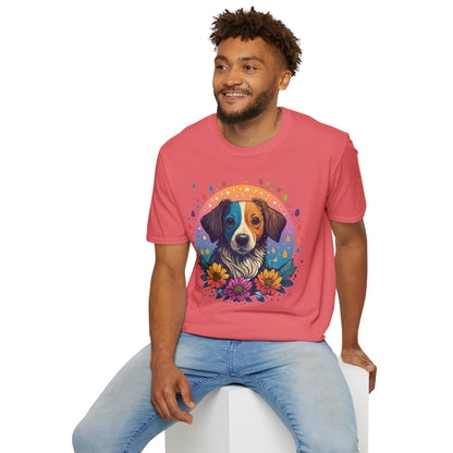 Dog Shirt Unisex Softstyle Tee 100 Percent Cotton Gildan 64000