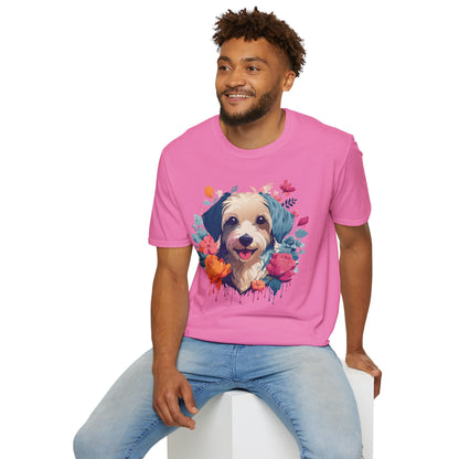 Dog Shirt Unisex Animal Tee Made From 100 Percent Ring Spun Cotton
