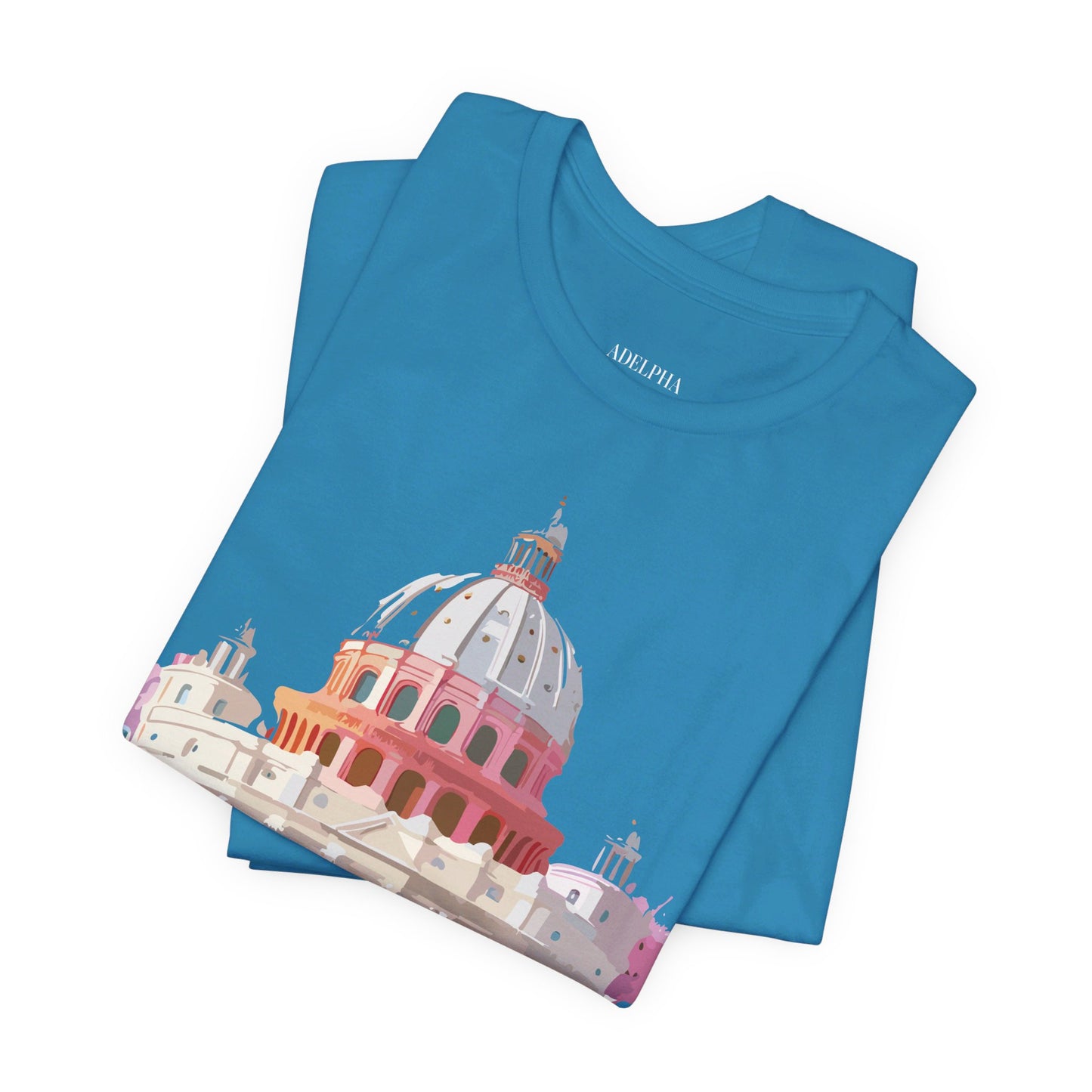 Natural Cotton Tee Shirt - Beautiful Places Collection - Rome