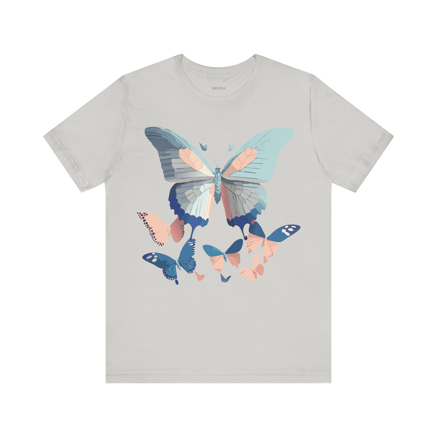 T-Shirt aus natürlicher Baumwolle mit Schmetterling