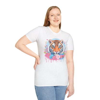 Tiger Shirt Unisex Softstyle T Shirt Gildan 64000 Animal Tee