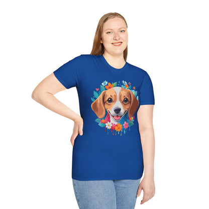 Unisex Dog Shirt Animal Tee Gildan Softstyle 64000 Cotton Tee