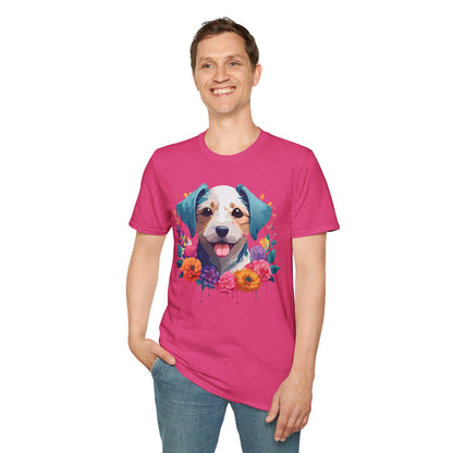 Dog Shirt Unisex Animal Short Sleeve Tee Gildan Softstyle 64000 Cotton Tee