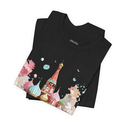 Natural Cotton Tee Shirt - Beautiful Places Collection - Moscow Printify