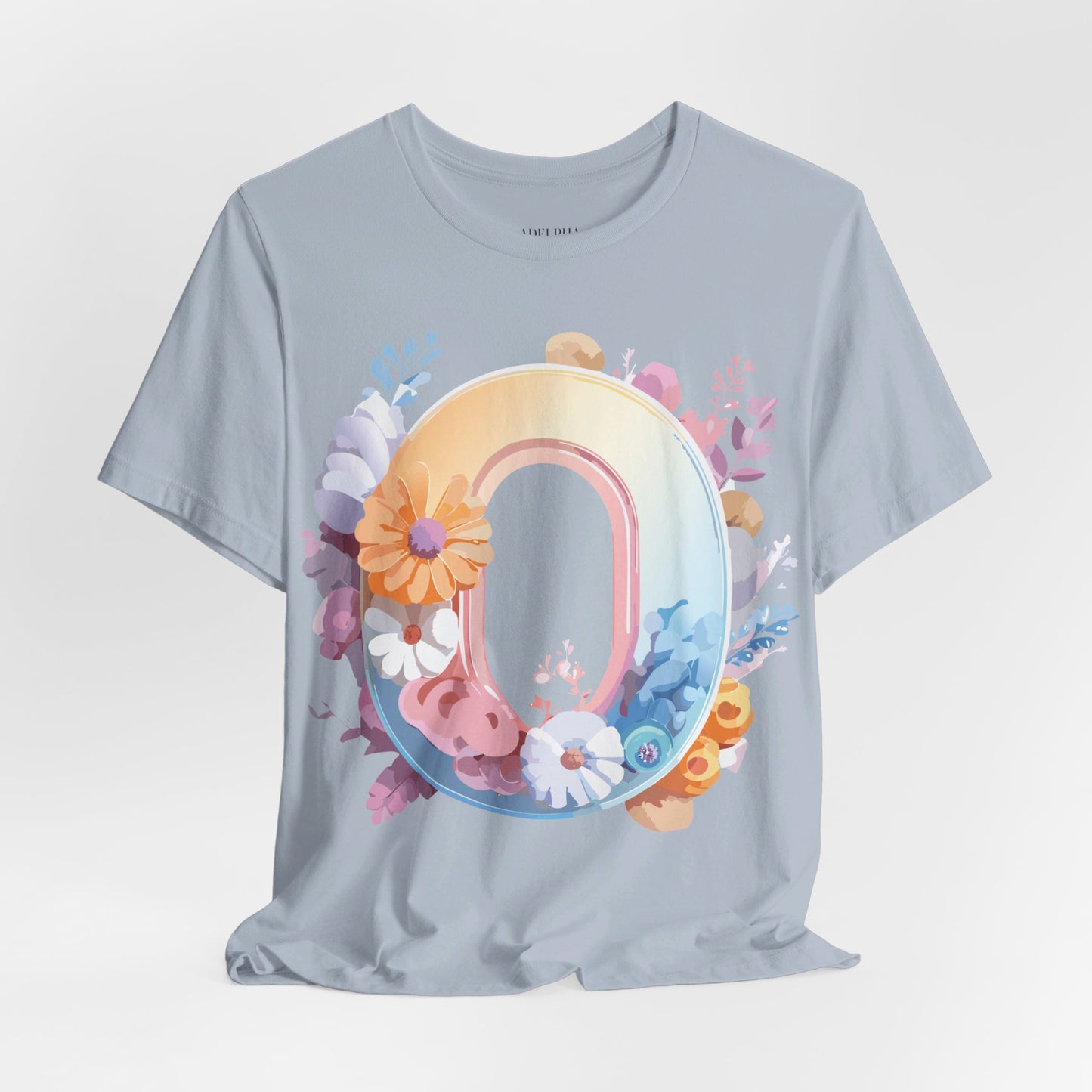 Natural Cotton Tee Shirt - Letters Collection - O