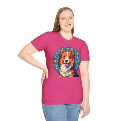 Unisex Dog Shirt Animal Print Tee Gildan Softstyle 64000 Tee