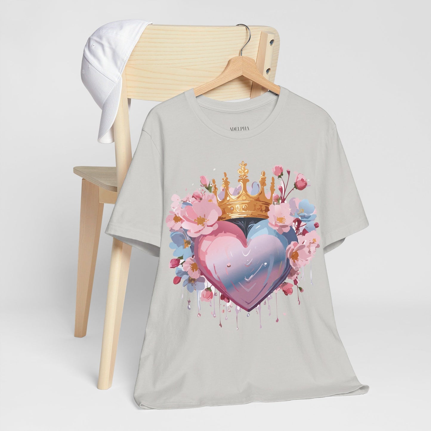 T-Shirt aus natürlicher Baumwolle – Love Story-Kollektion