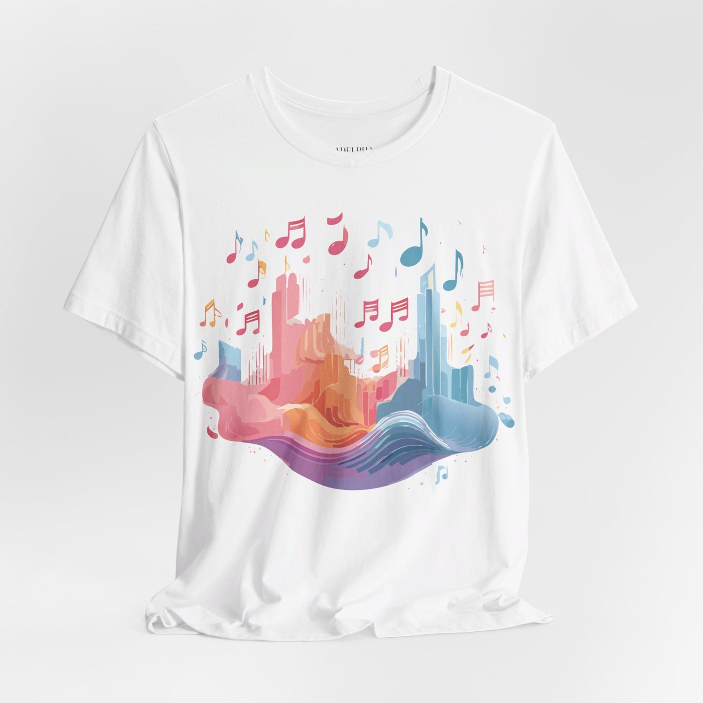 T-Shirt aus natürlicher Baumwolle – Musikkollektion