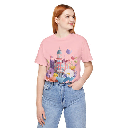 Natural Cotton Tee Shirt - Beautiful Places Collection - Amsterdam Printify