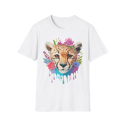 Cheetah Print Unisex Softstyle T Shirt Gildan 64000 Tee For Everyday Comfort