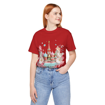Natural Cotton Tee Shirt - Beautiful Places Collection - Moscow Printify