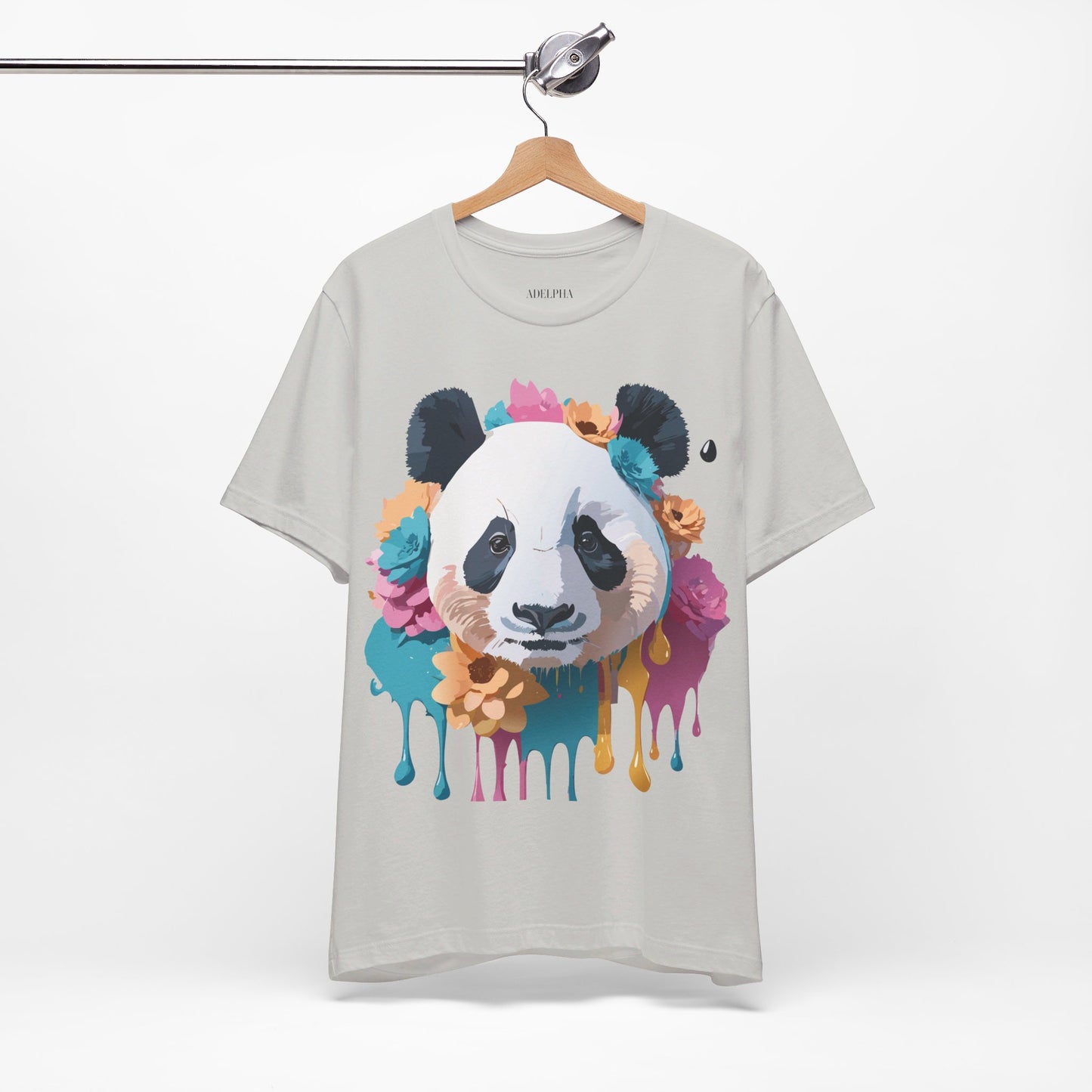 T-Shirt aus natürlicher Baumwolle mit Panda