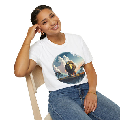 Lion Shirt Unisex Animal Tee Gildan Softstyle 64000 One Hundred Percent Cotton