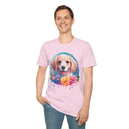 Unisex Dog Shirt Animal Tee Gildan Softstyle 64000 100 Percent Cotton