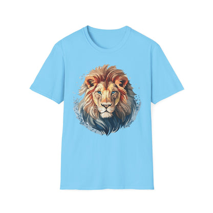 Unisex Lion Shirt Gildan Softstyle 64000 Tee 100 Percent Ring Spun Cotton