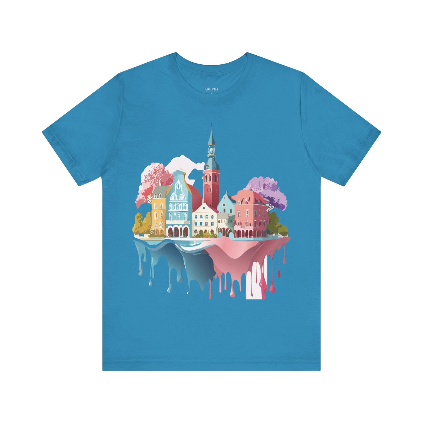 Natural Cotton Tee Shirt - Beautiful Places Collection - Warnemünde and Rostock - Germany