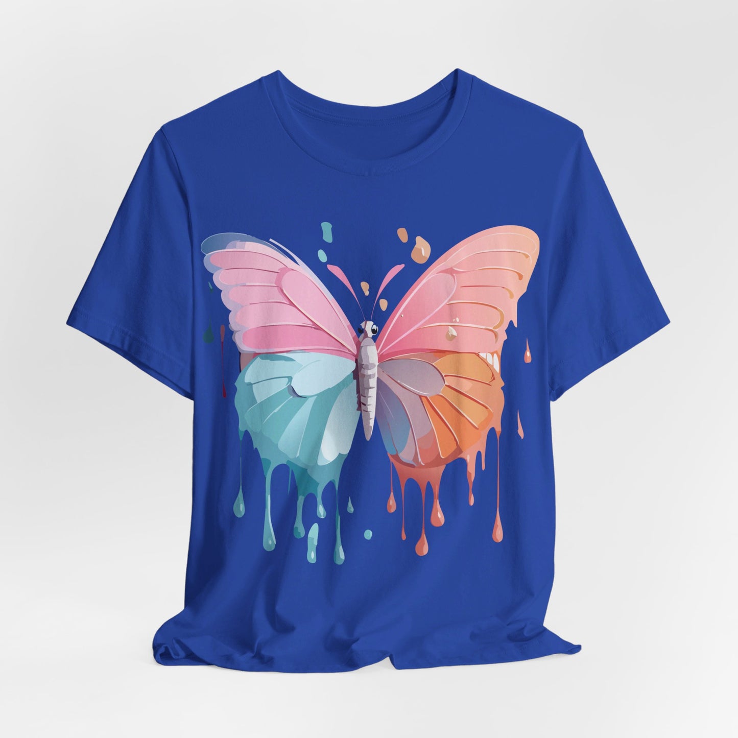 T-shirt en coton naturel avec papillon