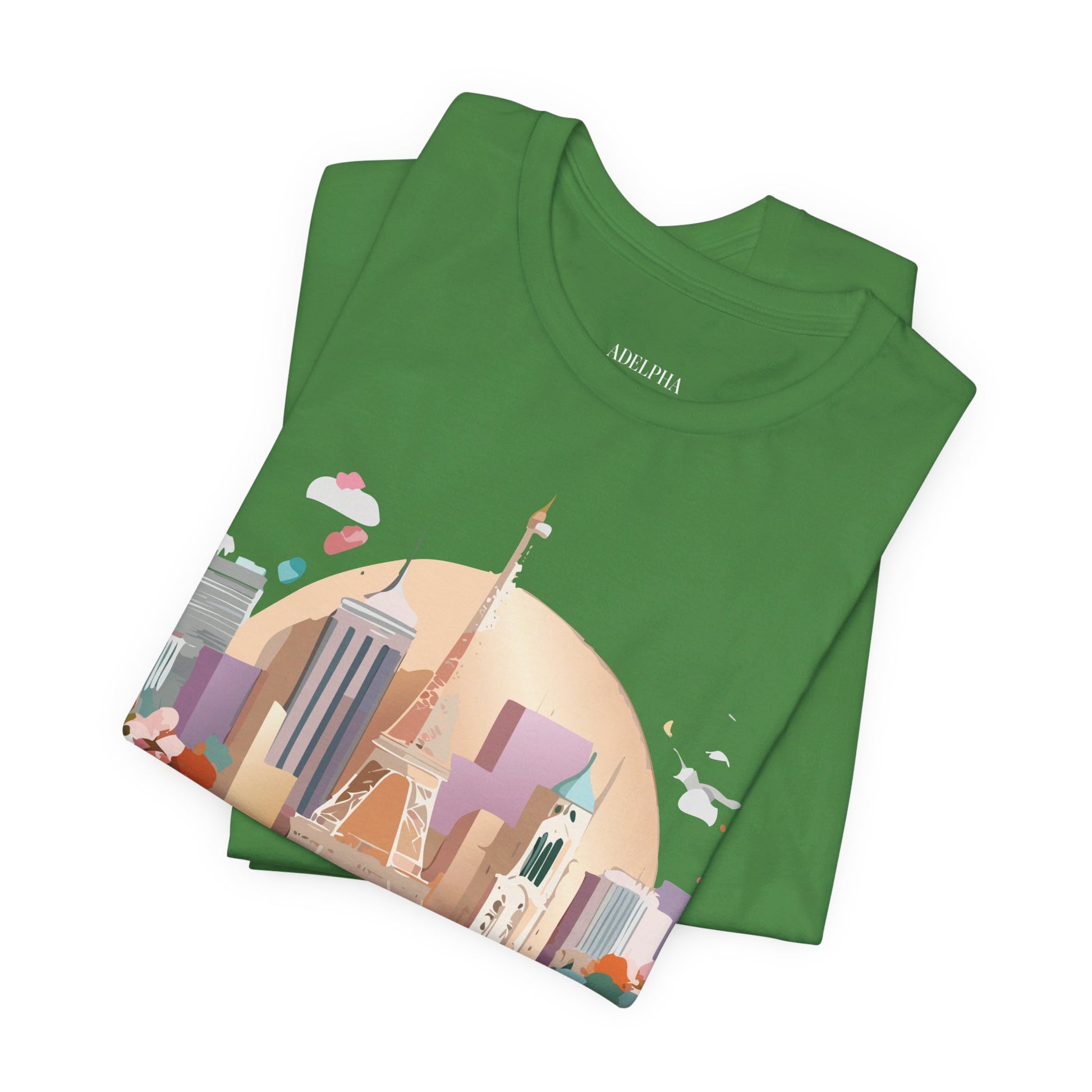 Natural Cotton Tee Shirt - Beautiful Places Collection - Paris Printify