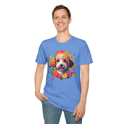 Unisex Dog Shirt Softstyle Cotton Tee Gildan 64000 Animal Tee