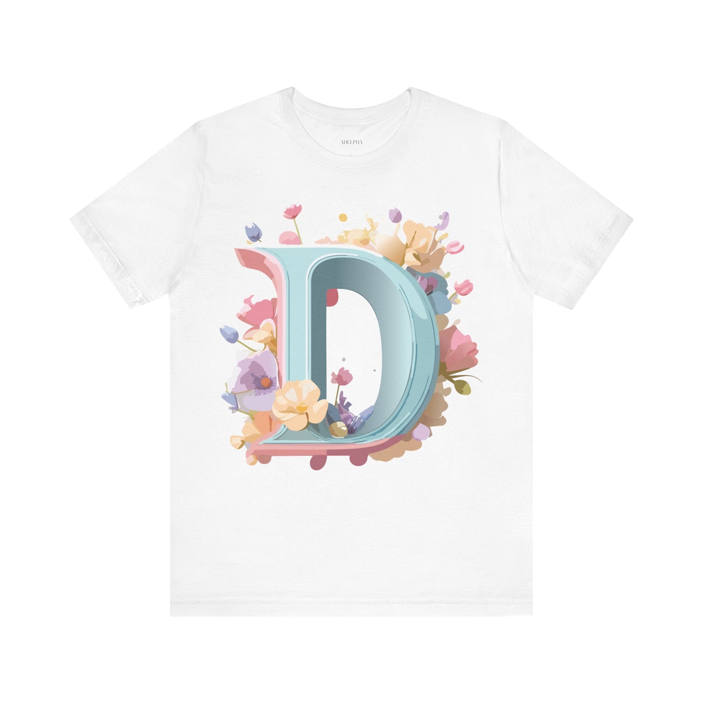 Natural Cotton Tee Shirt - Letters Collection - D