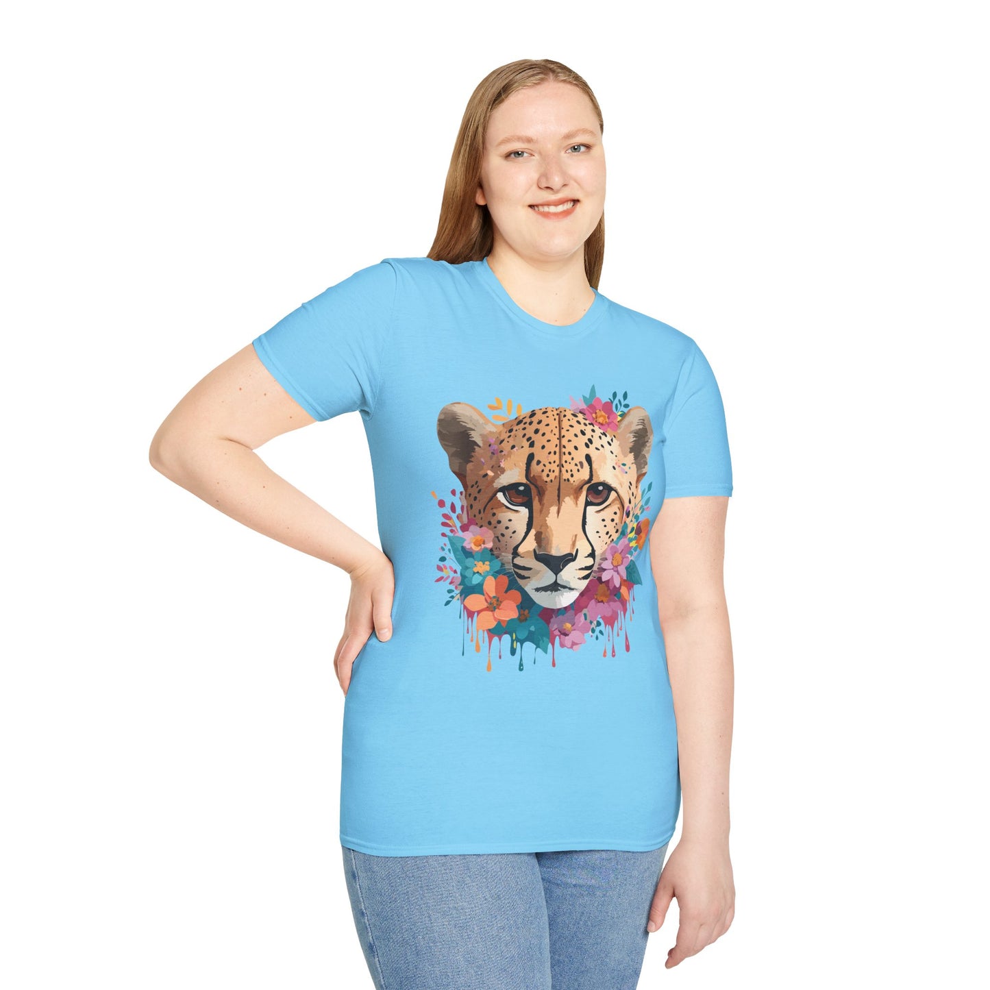 Cheetah Shirt, Shirt with Cheetah, Cheetah Tee, Shirt with Animals