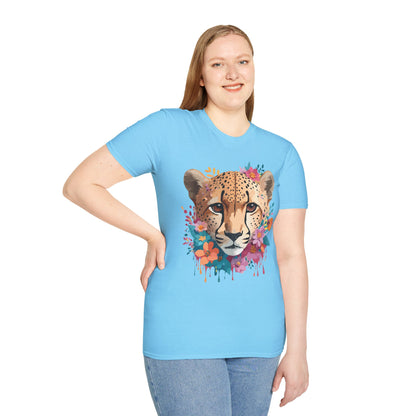 Cheetah Print Unisex Softstyle Tee Gildan 64000 Cotton Short Sleeve Shirt