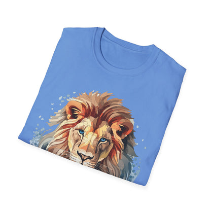 Unisex Lion Shirt Gildan Softstyle 64000 Tee 100 Percent Ring Spun Cotton