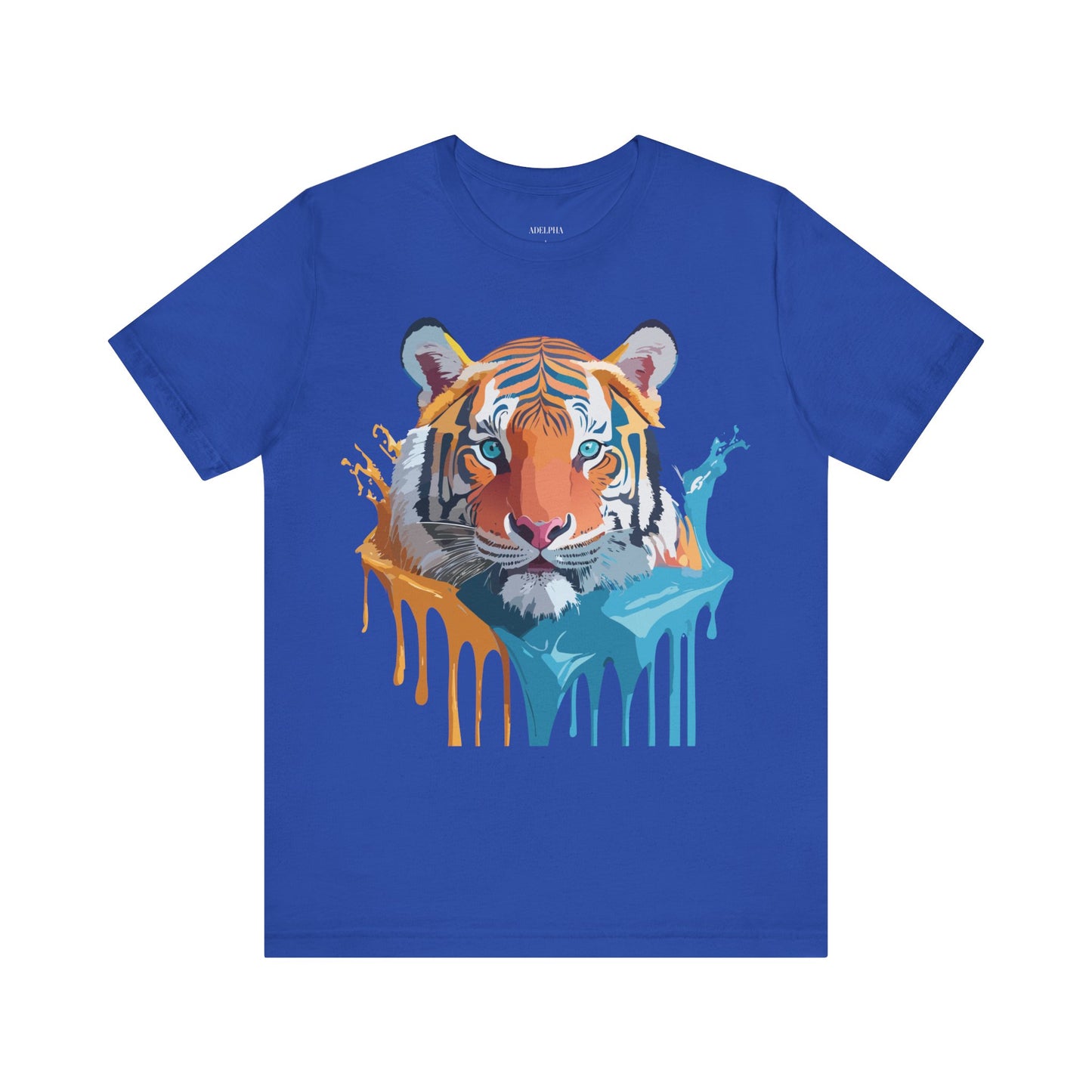 Natural Cotton Tee Shirt with Tiger