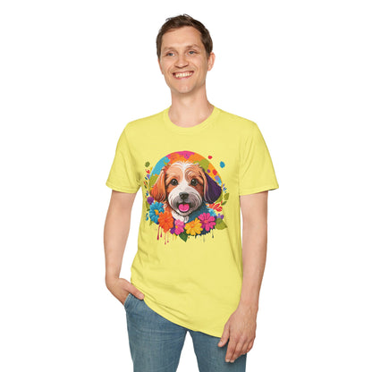 Unisex Dog Shirt Softstyle Cotton Tee Gildan 64000 Animal Tee