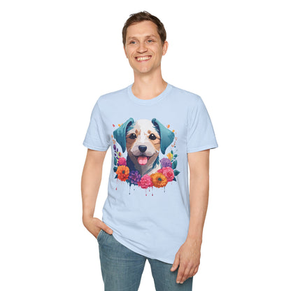Dog Shirt Unisex Animal Short Sleeve Tee Gildan Softstyle 64000 Cotton Tee
