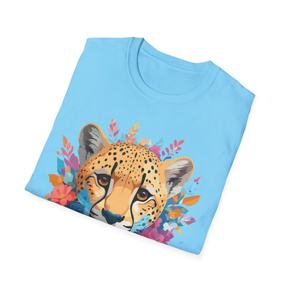 Cheetah Print Shirt Unisex Softstyle Tee Gildan 64000 Premium Comfort