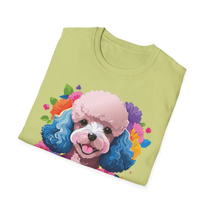 Unisex Dog Shirt Softstyle Tee 100 Percent Cotton Animal Print