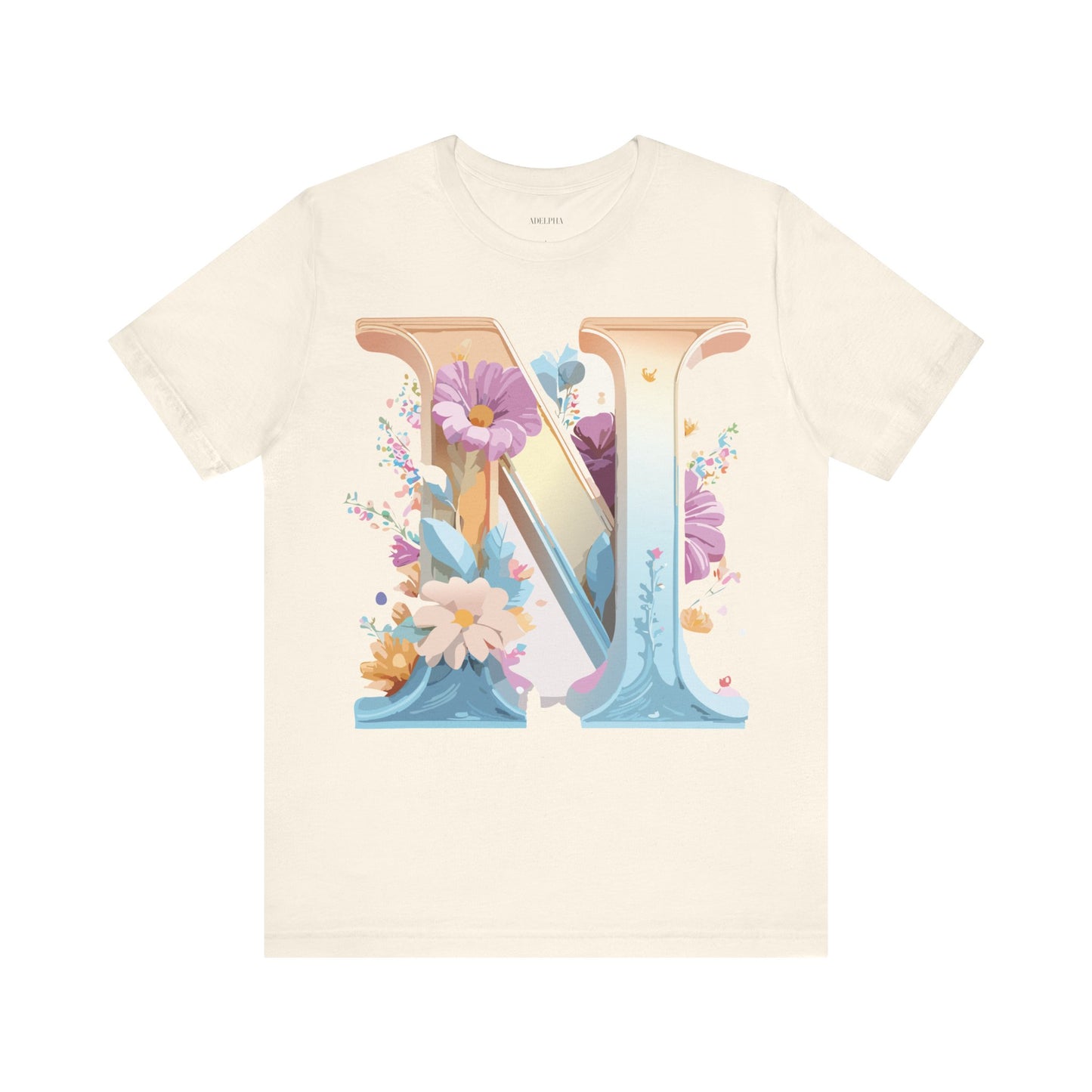 T-shirt en coton naturel - Collection Lettres - N