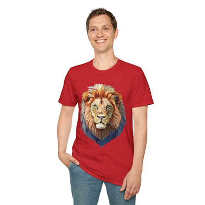 Lion Shirt Unisex Animal Tee Gildan Softstyle 64000 Cotton Comfort