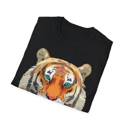 Tiger Shirt Unisex Animal Tee Gildan Softstyle 64000 Cotton Tee