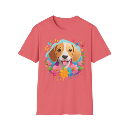 Dog Shirt Unisex Animal Tee Softstyle Cotton Comfort Everyday Wear