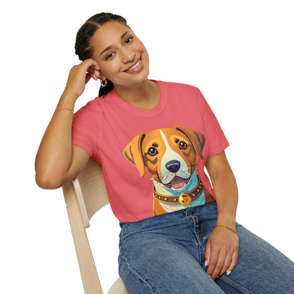 Dog Shirt Unisex Animal Tee Gildan Softstyle 64000 Cotton Tee