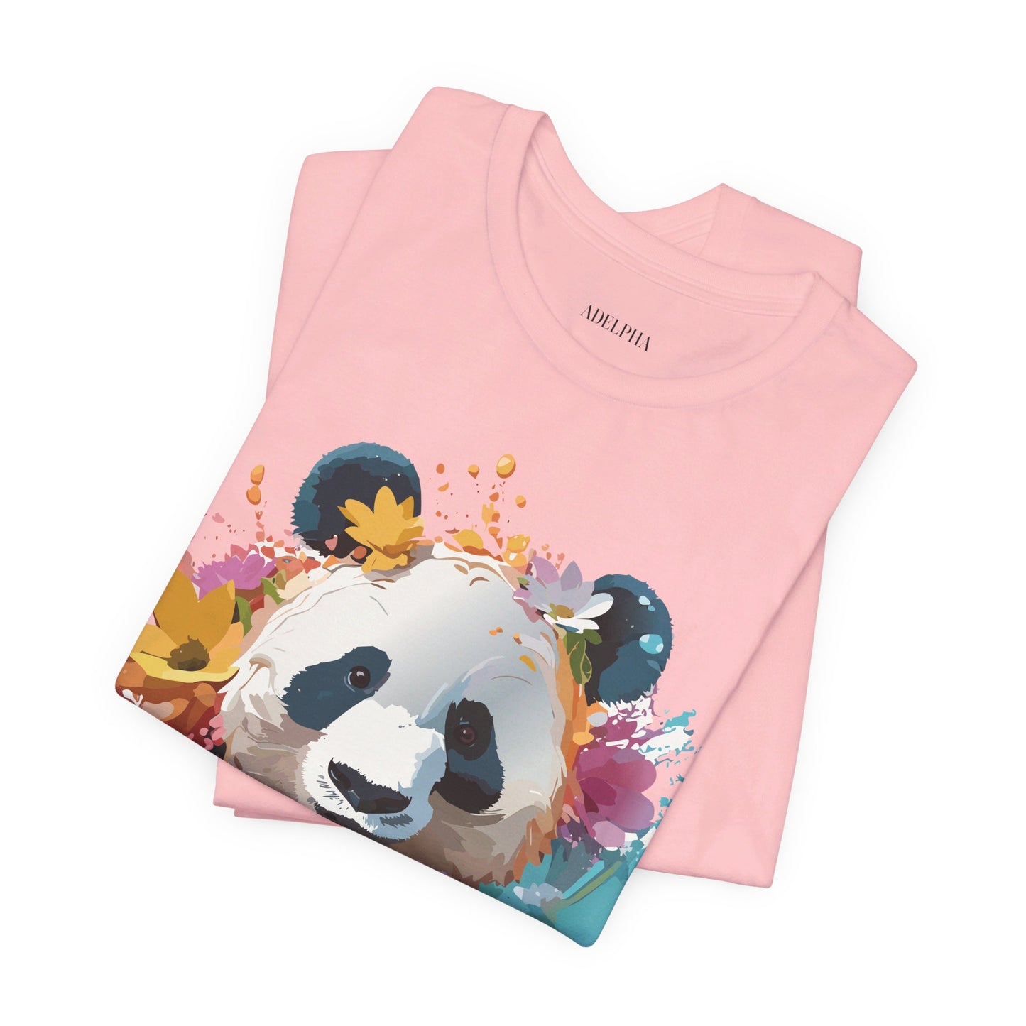 T-Shirt aus natürlicher Baumwolle mit Panda