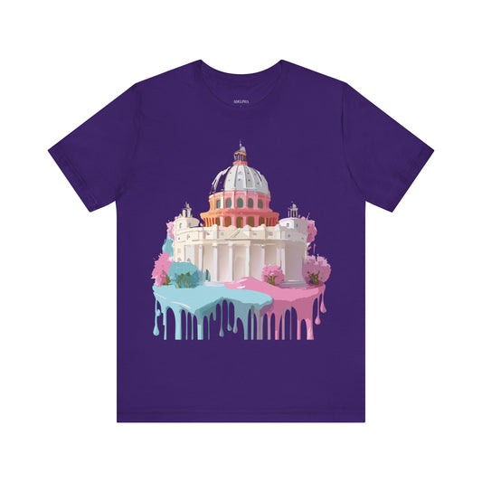 Natural Cotton Tee Shirt - Beautiful Places Collection - Rome