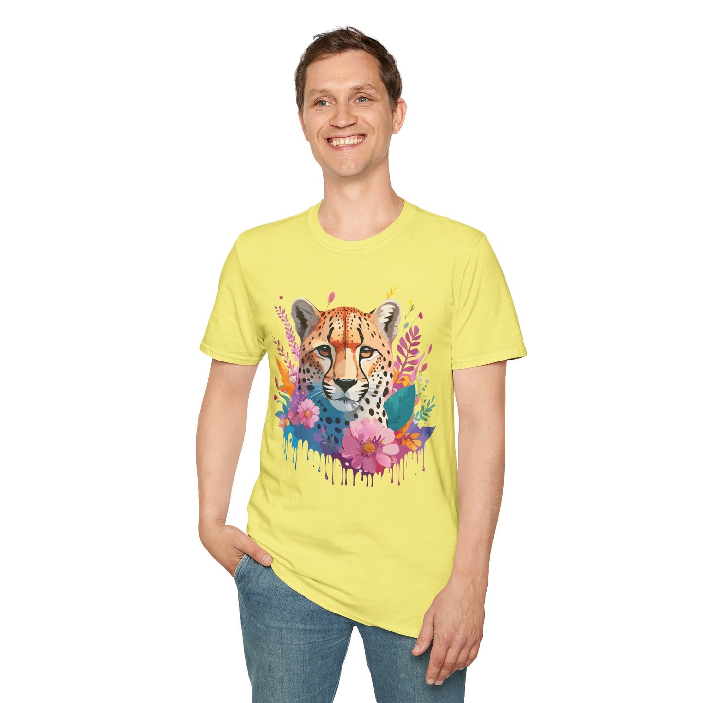 Cheetah Shirt, Shirt with Cheetah, Cheetah Tee, Shirt with Animals