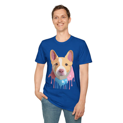 Dog Shirt Unisex Animal Print Tee Cotton T Shirt For Pet Lovers