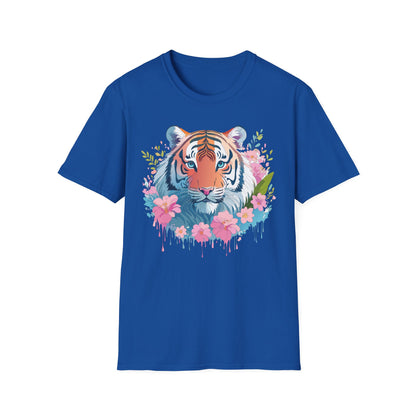 Unisex Tiger Shirt Gildan Softstyle 64000 Cotton Tee Everyday Comfort