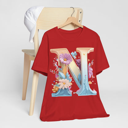 Letter Shirt, Letter N Shirt - ADELPHA