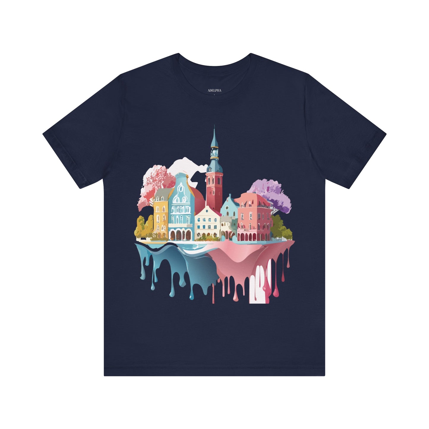 T-shirt en coton naturel - Collection Beautiful Places - Warnemünde et Rostock - Allemagne