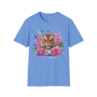 Tiger Shirt Unisex Gildan Softstyle Cotton Tee 100 Percent Ring Spun Comfort