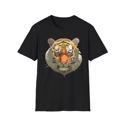 Unisex Tiger Shirt Gildan Softstyle 64000 Cotton Tee For Everyday Comfort
