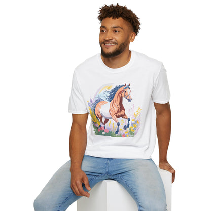 Horse Shirt Unisex Gildan Softstyle Tee 100 Ring Spun Cotton