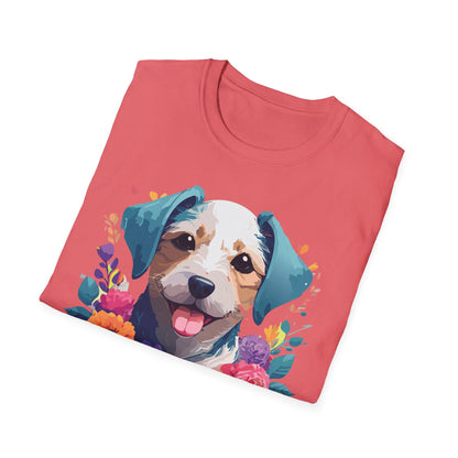 Dog Shirt Unisex Animal Short Sleeve Tee Gildan Softstyle 64000 Cotton Tee